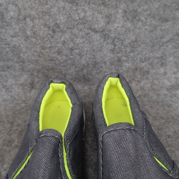 Casual Shoes Kids 1 Sneaker Slip On Trainer School Play Active Comfort Flat Gray - Picture 3 of 11